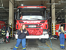 Bei der Feuerwehr in Ústí nad Labem bekamen die unsere Junghelfer eine Führung  (Foto: M.D.)