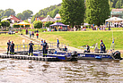 Die Pirnaer Boote sind für die Rundfahrten auf der Elbe in Rathen angekommen  (Foto: N. Meinert/OV Apalda)