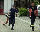 Feuerwehr Lohmen beim Löschangriff