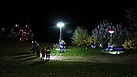 Aufbau der Beleuchtung im Uferbereich durch den Ortsverband Dippoldiswalde (Fotograf: Andre Jakob)