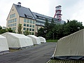 Die Zeltstadt im Gelände des Europark in der Bergstadt Altenberg (Foto: André Jakob)