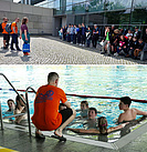 In einem Freizeitbad gab es Schwimmtraining oder einfach zur Badespaß in der Gruppe  (Foto: OV Pirna)