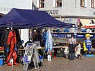 Unser Präsentationsstand auf dem Pirnaer Markt (Fotograf: André Jakob)