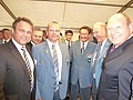 Bundesinnenminister Friedrich, OB Scholz, Landesbeauftragter Metzger, Dr. Rogoll, MdB Brähmig (Foto: THW)