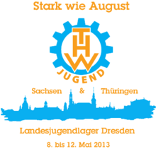 Logo des Landesjugendlagers 2013 in Dresden