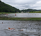 In verschiedenen Schwimmstilen absolvierten über 150 Beteiligte die 3,5 Kilometer lange Strecke (Foto: Susan Schmidt)