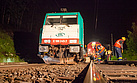 Vorbereitung der Bergung des Schienenfahrzeugs (Fotograf: Marko Förster)