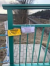 Auch Hinweisschilder wurden angebracht (Fotograf: THW Pirna)
