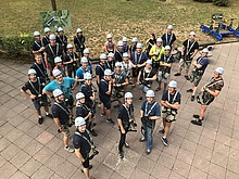 Gruppenbild im Waldseilpark (Fotograf: THW Pirna)
